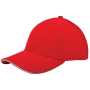 Heavy brushed cap - Rood/Wit Heavy brushed cap - Rood/Wit