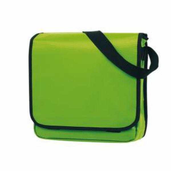 Trendy PVC schoudertas CLEVER groen