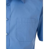 Men's Shirt Shortsleeve Poplin - aqua - 4XL