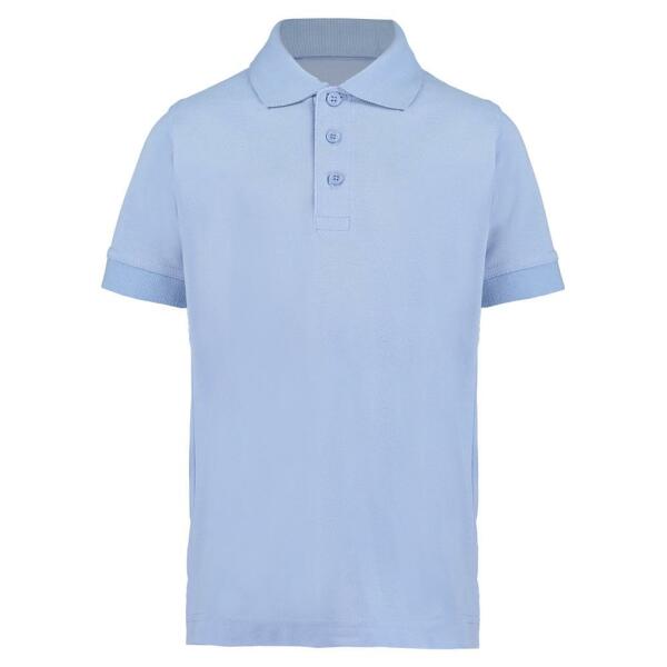 Kids Klassic Poly/Cotton Piqué Polo Shirt, Light Blue, 11-12, Kustom Kit
