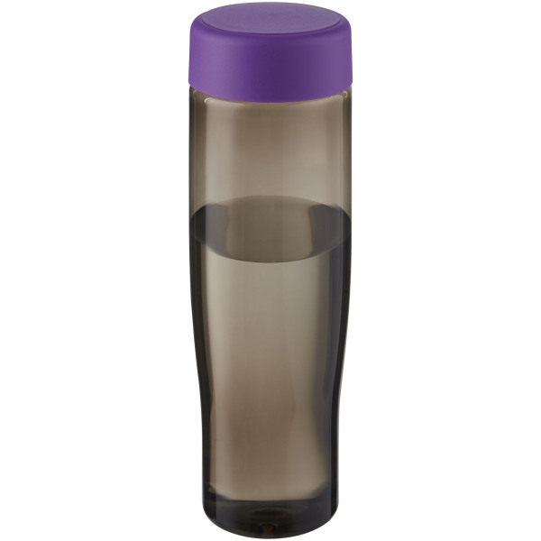 H2O Active® Eco Tempo 700 ml screw cap water bottle - Purple/Charcoal
