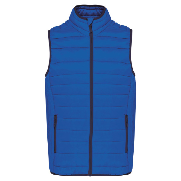 Men’s lightweight sleeveless down jacket Light Royal Blue 4XL