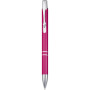 Moneta aluminium balpen - Magenta