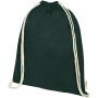 Orissa 100 g/m² GOTS organic cotton drawstring bag 5L - Dark green
