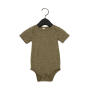 Baby Triblend Short Sleeve Onesie - Olive Triblend - 3-6