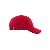 MB6230 6 Panel Corduroy Sandwich Cap - red/navy - one size