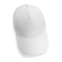 Impact AWARE™ 5 panel 280gr recycled katoenen cap, wit