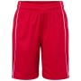 JN387K Basic Team Shorts Junior rood/wit XXL