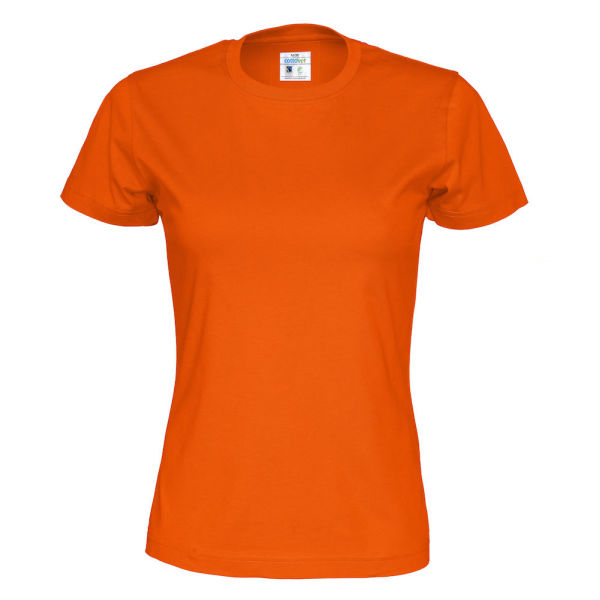 T-Shirt Lady Orange L (GOTS)
