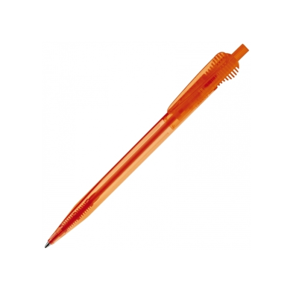 Cosmo ball pen transparent round clippart - Transparent Orange