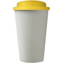 Americano® Eco 350 ml recycled tumbler - White/Yellow