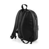 Faux Leather Fashion Backpack - Black - One Size