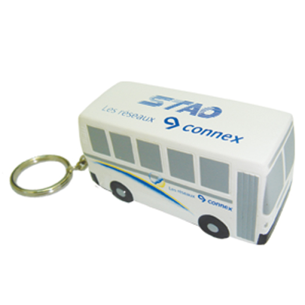 Anti-stress bus sleutelhanger