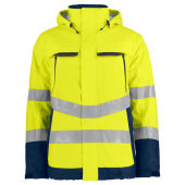 6441 Padded Functional Jacket HV Yellow/Navy 3XL