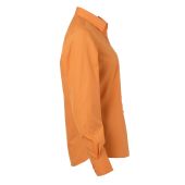 Ladies' Shirt Longsleeve Poplin - orange - 3XL
