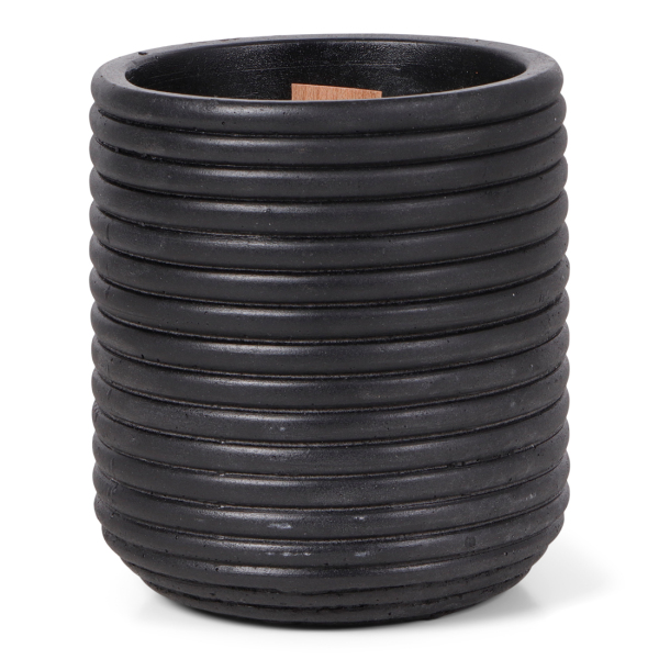 SENZA Wooden Wick Candle Ribble Black