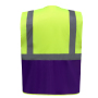 Signalisatie multifunctioneel executive vest Hi Vis Yellow / Purple XL