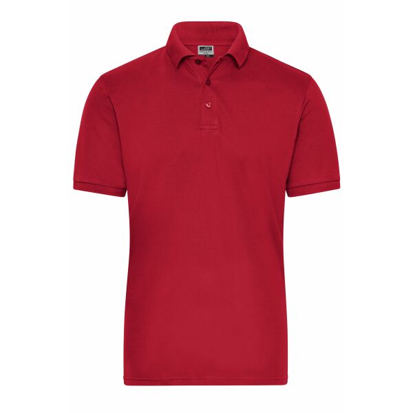 Men's BIO Stretch-Polo Work - SOLID - - red - XS