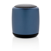 Mini aluminium draadloze speaker, blauw