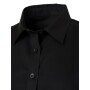 Ladies' Shirt Shortsleeve Micro-Twill - black - XS