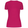 Dames sport-t-shirt V-hals Fuchsia M