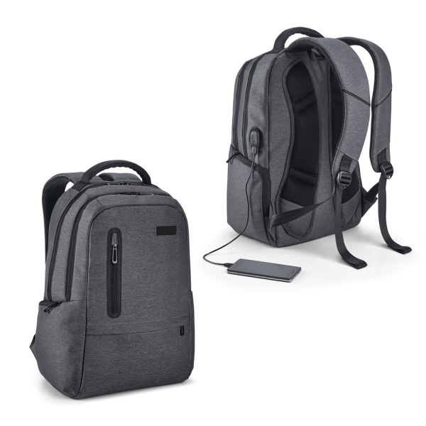 SPACIO. Waterdichte 2Tone Nylon 17 laptoprugzak Samdam