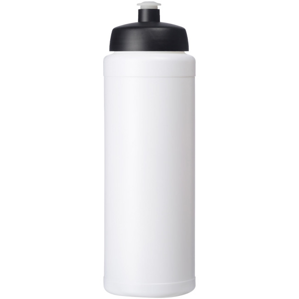 Baseline® Plus grip 750 ml sports lid sport bottle - White/Solid black