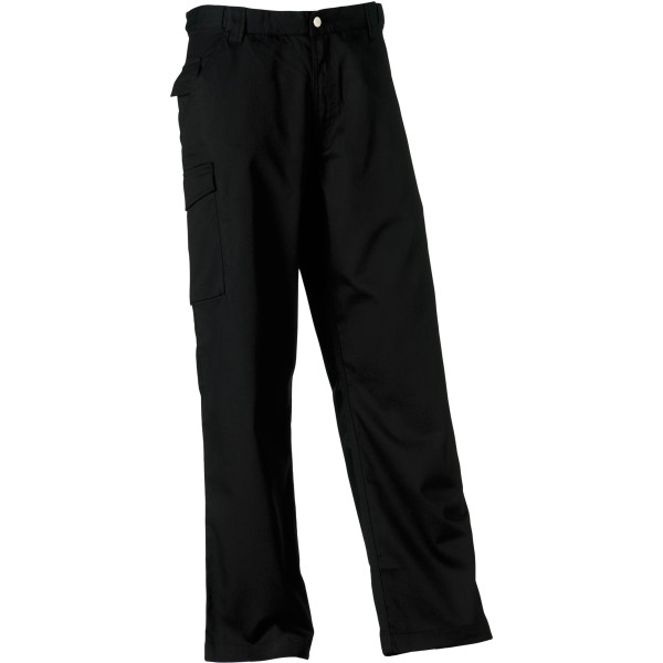 Polycotton Twill Trousers Black 48 UK