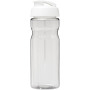 H2O Active® Base 650 ml sportfles met flipcapdeksel - Transparant/Wit