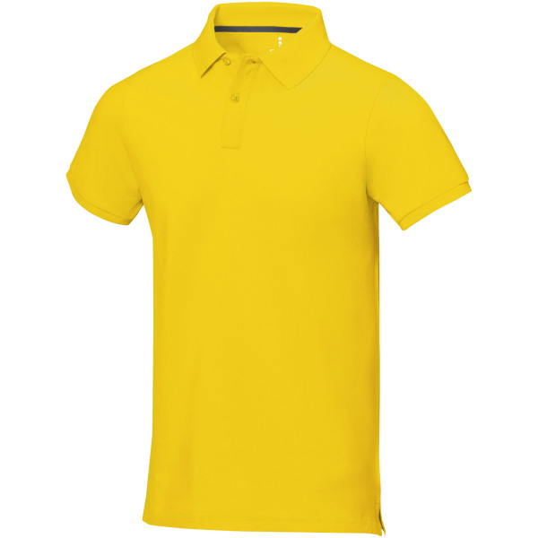 Calgary short sleeve men's polo - Yellow - XS