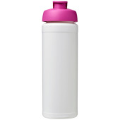 Baseline® Plus grip 750 ml sportfles met flipcapdeksel - Wit/Roze