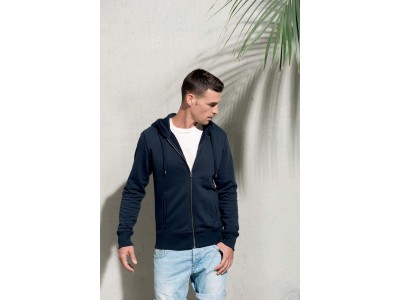 Herensweater met rits en capuchon bio Herensweater met rits en capuchon bio