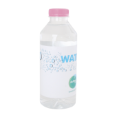 Ronde waterfles 330 ml. met platte dop Ronde waterfles 330 ml. met platte dop
