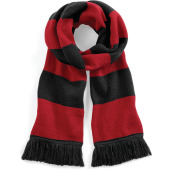 Gestreepte sjaal Stadium Black / Classic Red One Size