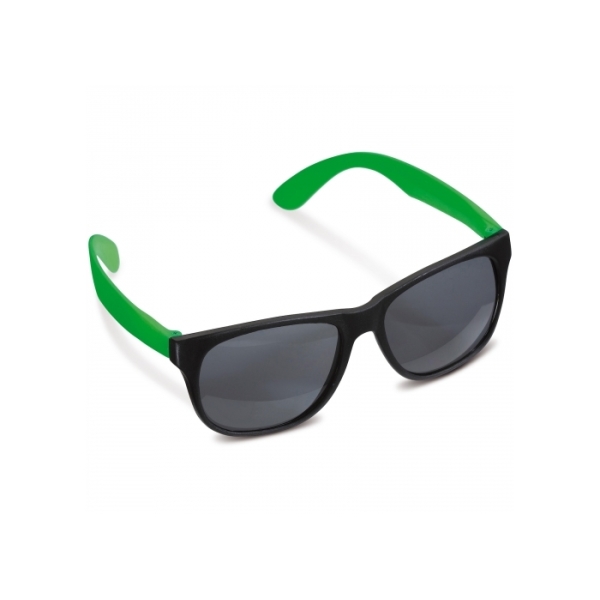 Zonnebril neon UV400 - Zwart / Groen