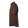 Men's Shirt Shortsleeve Poplin - brown - S