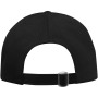 Topaz 6 panel GRS recycled sandwich cap - Solid black