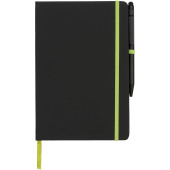 Noir Edge medium notitieboek - Zwart/Lime