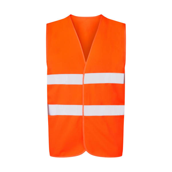 2-Band Safety Waistcoat Class 1/Class 2 - Hi-Vis Orange