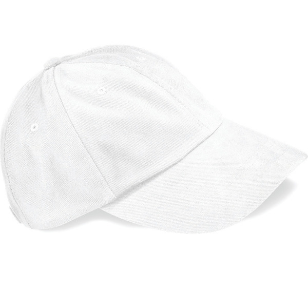 Pitching-Cap, gebürstete Baumwolle White One Size