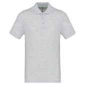 Men's short-sleeved piqué polo shirt Ash Heather XXL