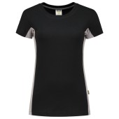 T-shirt Bicolor Dames 102003 Black-Grey 5XL