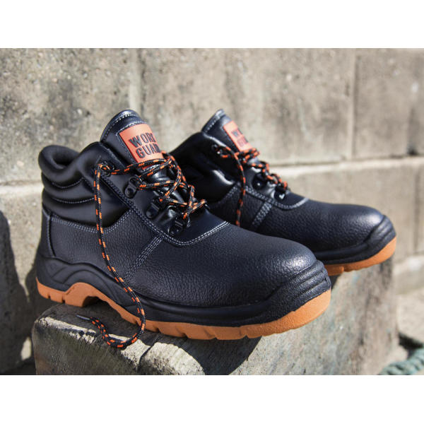 Defence Safety Boot - Black/Orange - 6 (40)