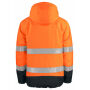 6441 padded jacket HV Orange/Black XS