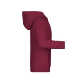 Children's Zip Hoody - burgundy-melange - XS