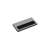 Naambordje metaal look 65x17mm Naambordje metaal look 65x17mm