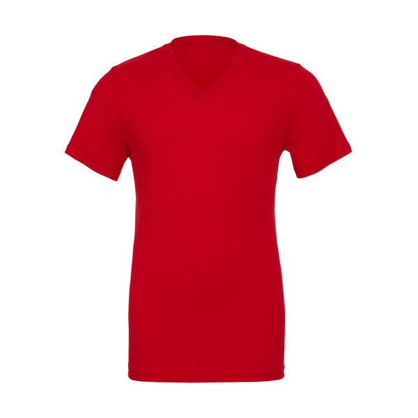 Unisex Jersey V-Neck T-Shirt - Red - S