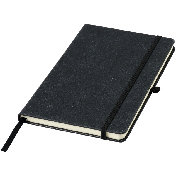Atlana A5-notesbog lavet af læderstykker