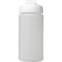 Baseline® Plus 500 ml flip lid sport bottle - Transparent/White