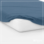 Fitted sheet Double beds - Indigo Blue